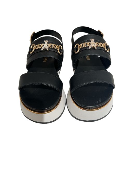Sandalo nero e oro PATRIZIA PEPE | PJ335.31NERO
